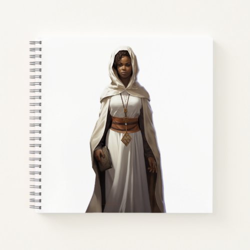 DnD Female Cleric Notebook