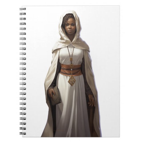 DnD Female Cleric Notebook