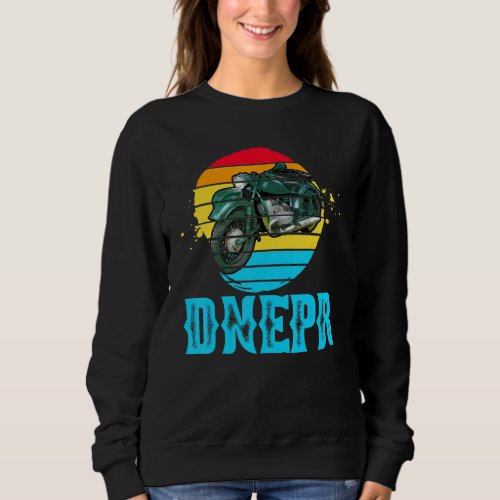 Dnepr 650 Cc _ Soviet Motorcycle With Sidecar Sweatshirt