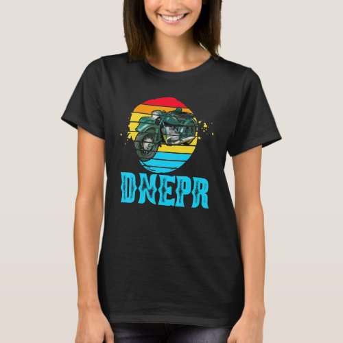 Dnepr 650 Cc _ Soviet Motorcycle With Sidecar T_Shirt