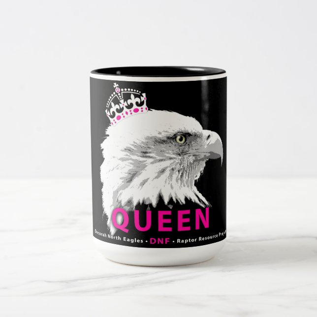DNF: Queen of our Hearts! Two-Tone Coffee Mug (Center)