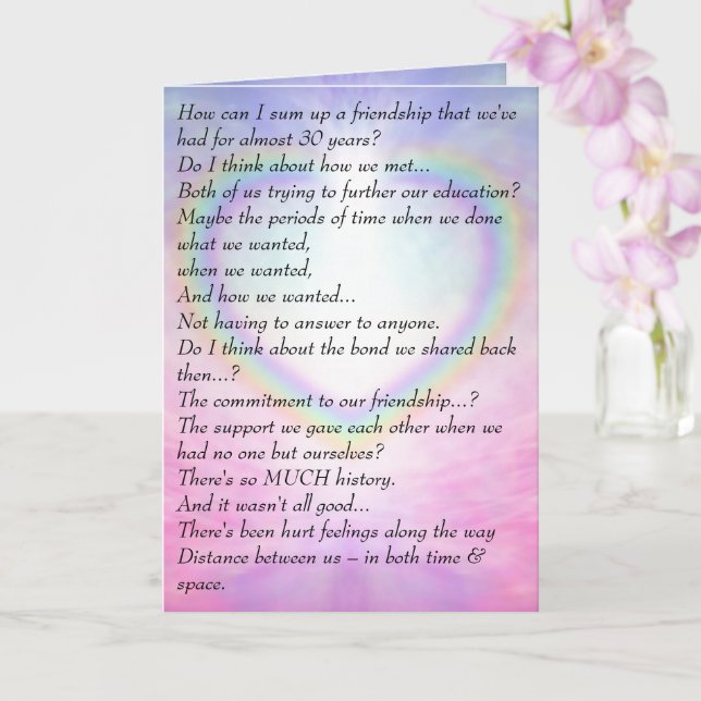 DNHallmark EXCLUSIVE: An Old Friend's Birthday Card (Orchid)