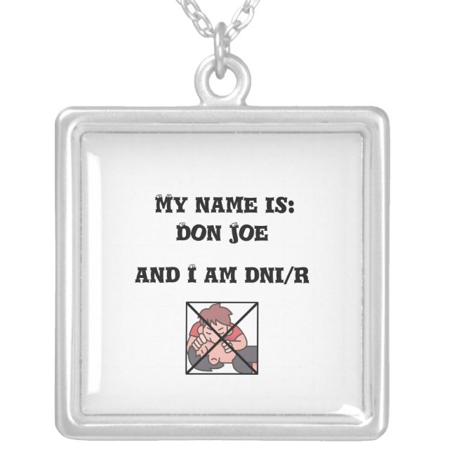 DNI/R  SILVER PLATED NECKLACE (Front)
