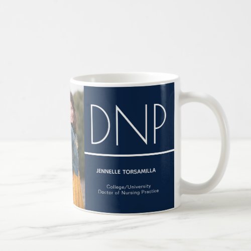 DNP Blue White Graduation Photo Keepsake Coffee Mu Coffee Mug