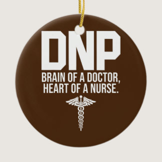 DNP Doctor of Nursing Practice Brain RN Nurse  Ceramic Ornament