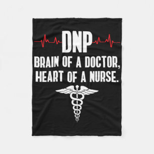 Dnp Doctor Of Nursing Practice Brain Rn Nurse Da1  Fleece Blanket