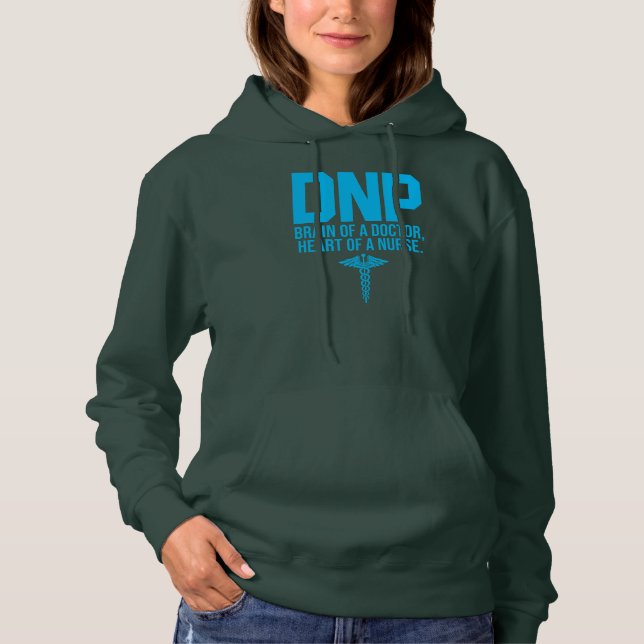 DNP Doctor of Nursing Practice Brain RN Nurse  Hoodie (Front)