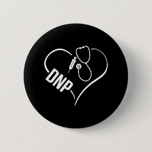 DNP Doctor of Nursing Practice Heartbeat RN Nurse Button