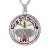 DNR Do Not Resuscitate Medical Alert Awareness - Collana In Acciaio Inox Argento, Misura Unica, Acciaio Inossidabile - Foto 3