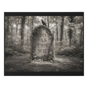 Do As Thou Wilt Faux Canvas Print
