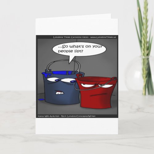 Do Buckets Have A People List Funny Gifts  Tees Card