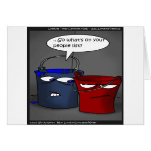 Do Buckets Have A People List? Funny Gifts & Tees Cards