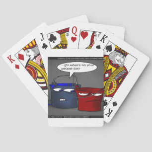 Do Buckets Have A People List? Funny Gifts & Tees Poker Cards