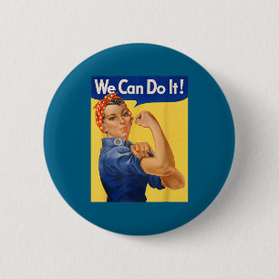 Do Can It Rosie Riveter Feminist Button