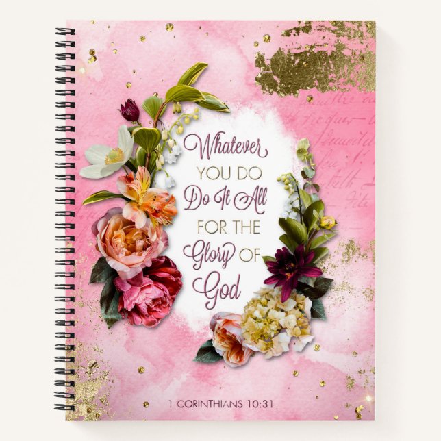 Do Everything For the Glory of God Notebook (Front)