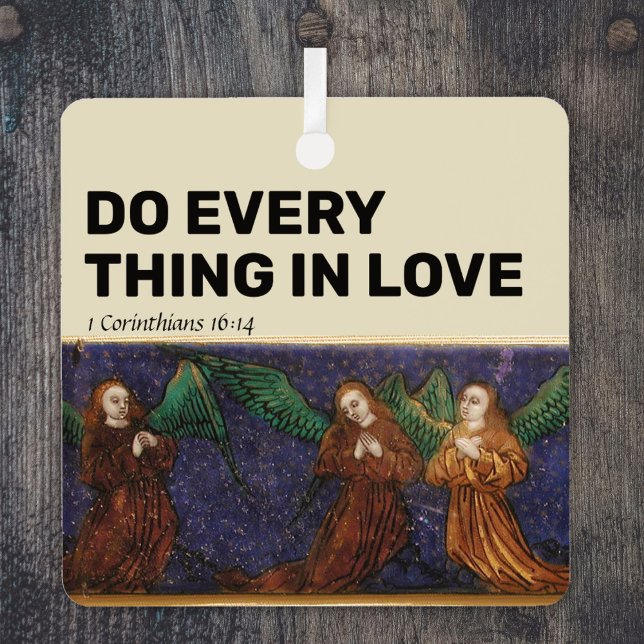 Do Everything in Love Metal Ornament (Creator Uploaded)