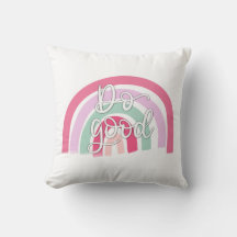 Do Good Rainbow Pillow