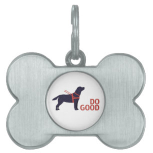 Do Good - Service Dog - Black Lab Pet ID Tag