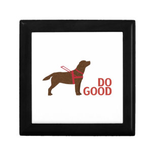Do Good - Service Dog - Chocolate Lab Keepsake Box