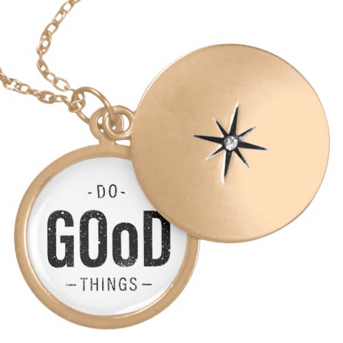 Do Good Things Gold Plated Necklace