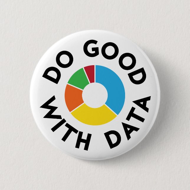 Do Good With Data Badge Button (Front)