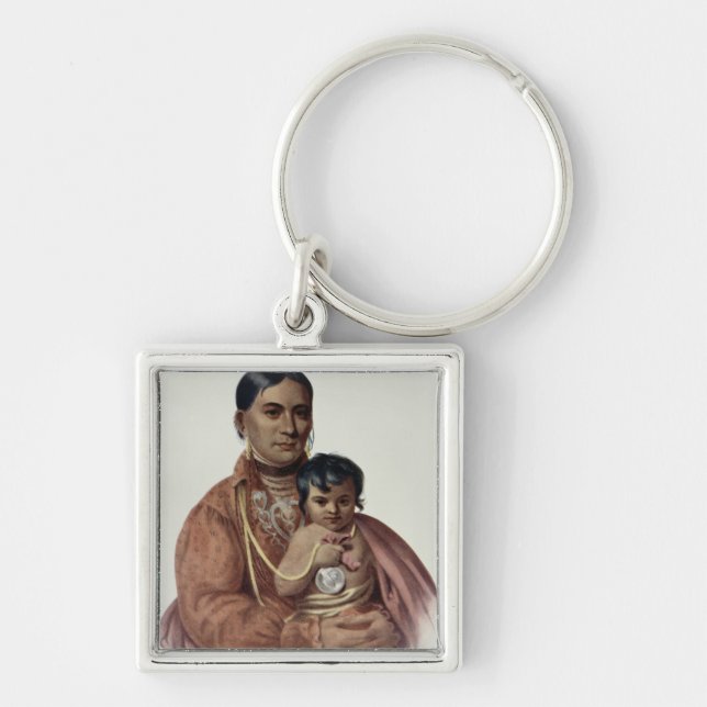 Do-Hon-Go, an Osage Woman Keychain (Front)