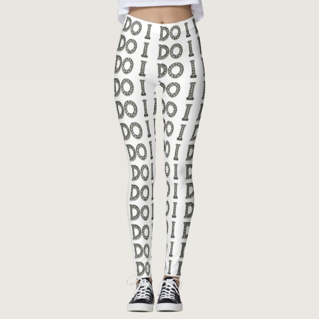 Do I - I Do Yoga Pants Stretch Pants Leggings (Front)