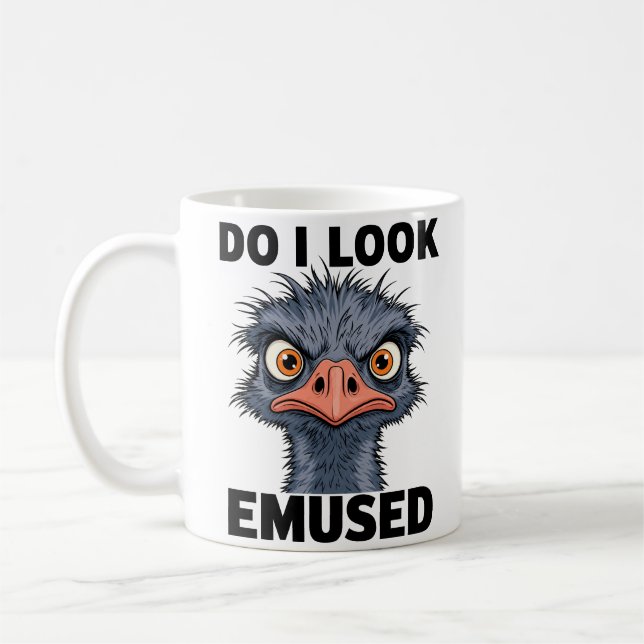 do i look emused coffee mug (Left)