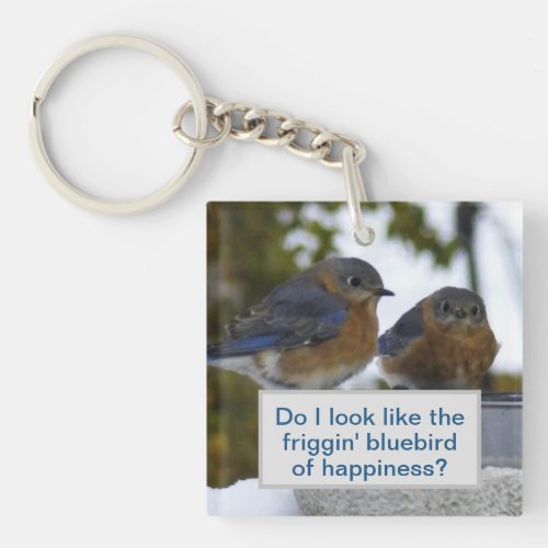 Do I Look Like Bluebird of Happiness Keychain