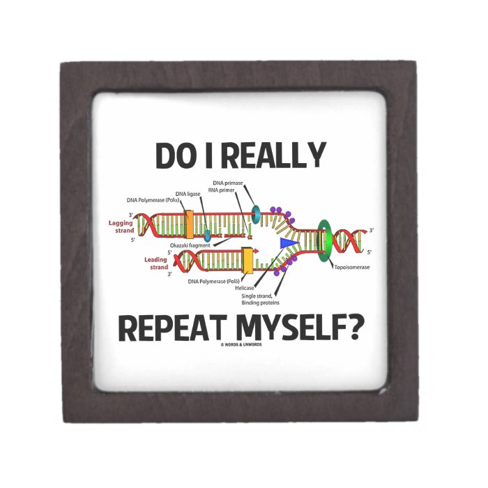 Do I Really Repeat Myself (DNA Replication) Premium Jewelry Box