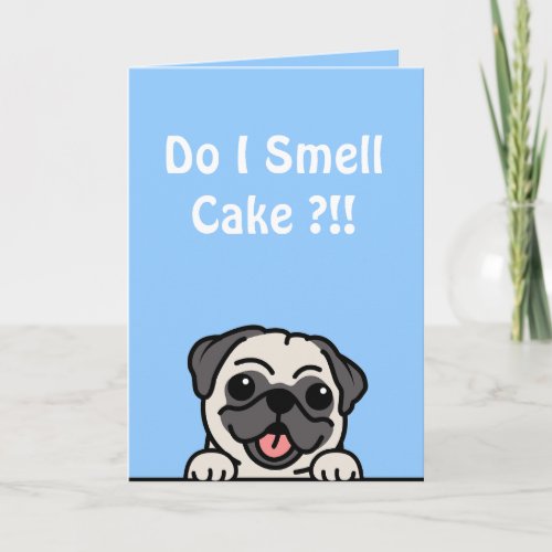 Do I Smell Cake Cute Corgi Funny  Birthday Card