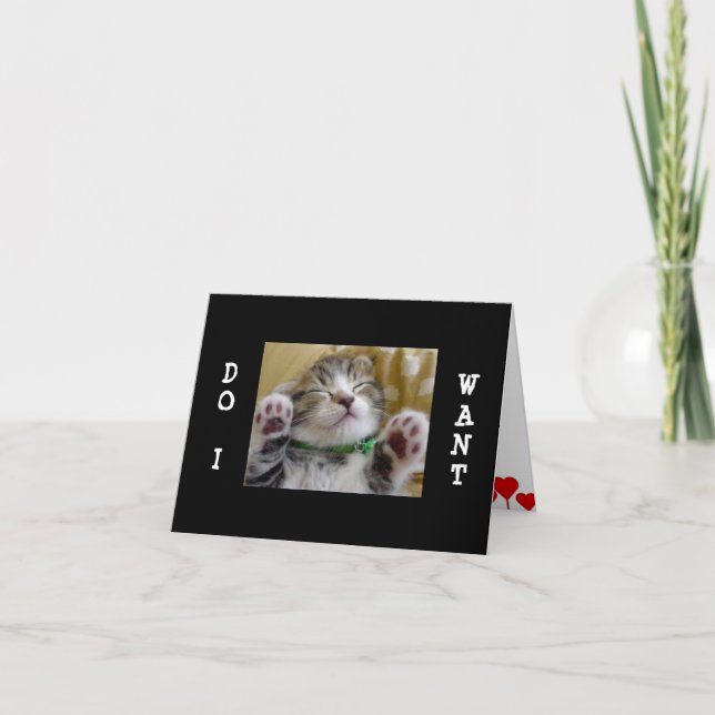 DO I "WANT YOU TO "MARRY ME" YES I DO HOLIDAY CARD (Front)