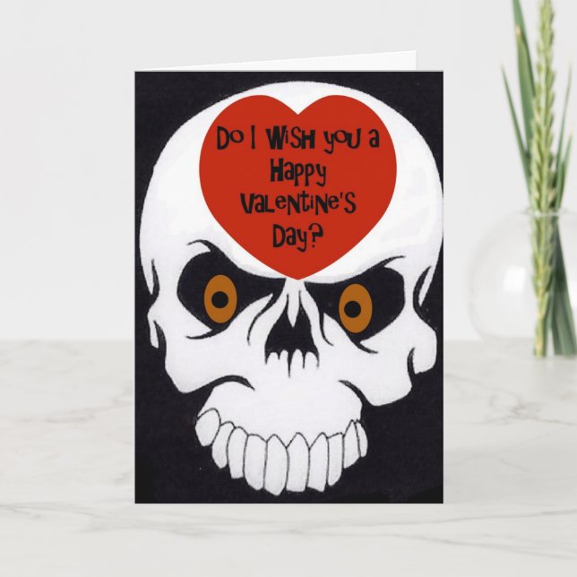 Do I Wish You A Happy Valentine's Day? Holiday Card (Front)