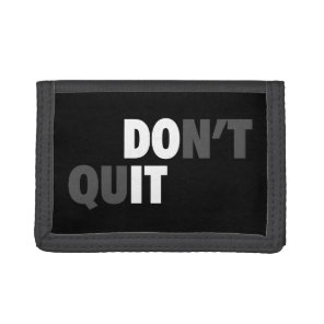 DO IT (DON'T QUIT) - Motivational Tri-fold Wallet