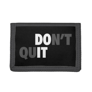 DO IT (DON'T QUIT) - Motivational Tri-fold Wallet