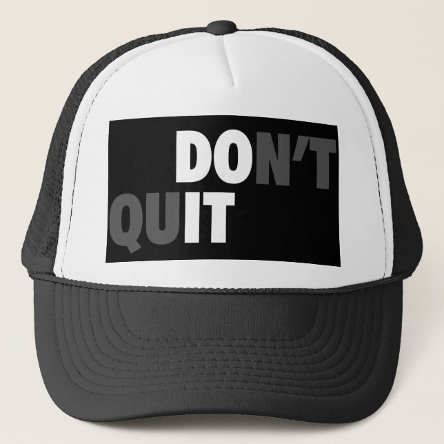 DO IT (DON'T QUIT) - Motivational Trucker Hat (Front)