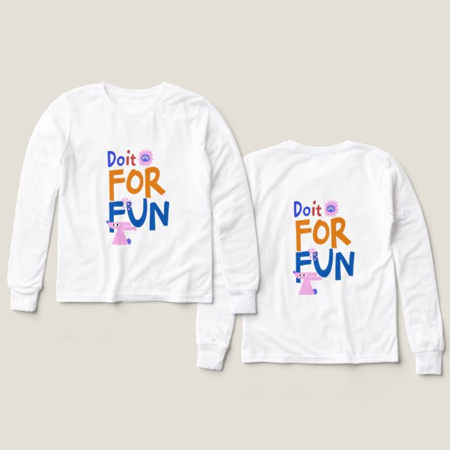 Do It For Fun: Joyful Play Graphic Tri-Blend Shirts (Design Front & Back)