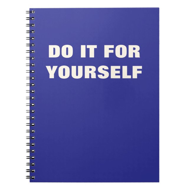 Do it for yourself journal Motivational Quote (Front)