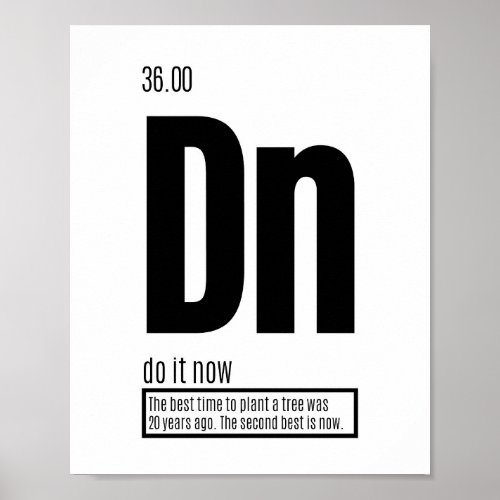 Do It Now _ Fundamental Elements of Success Poster