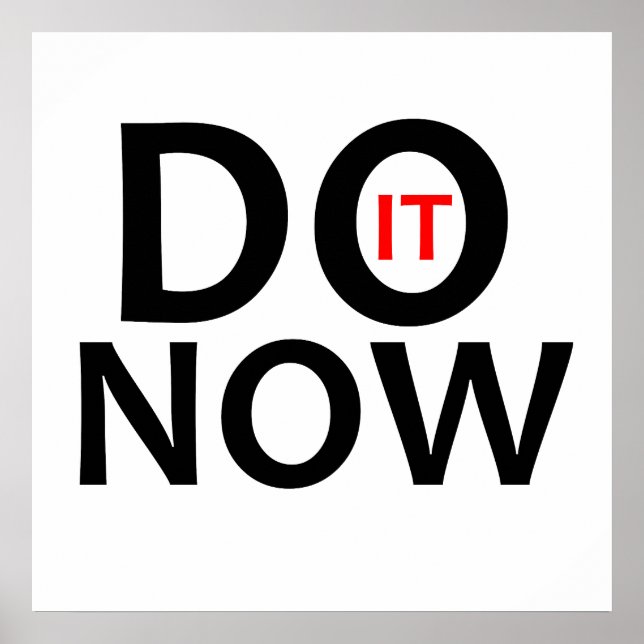 Do it now poster (Front)