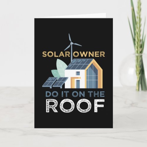 Do It On The Roof Solar Photovoltaic Card