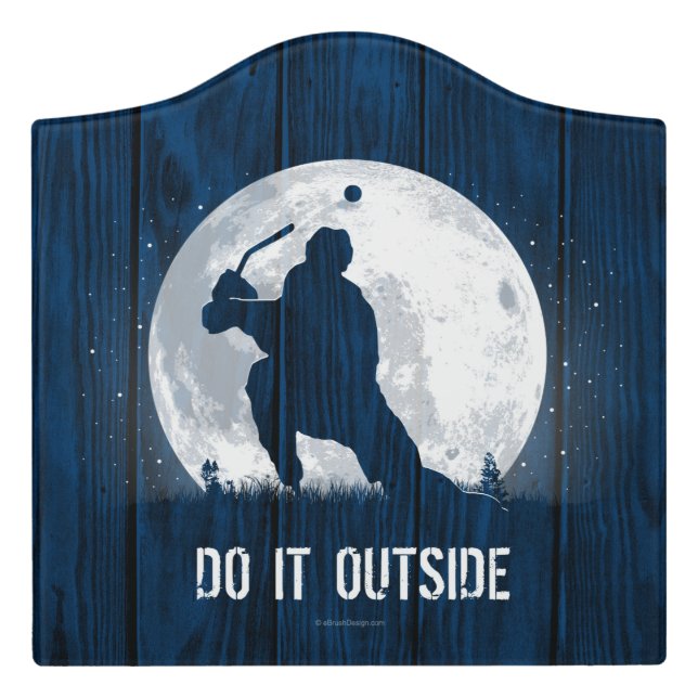 Do It Outside (Hockey) Door Sign (Large Crest Front)