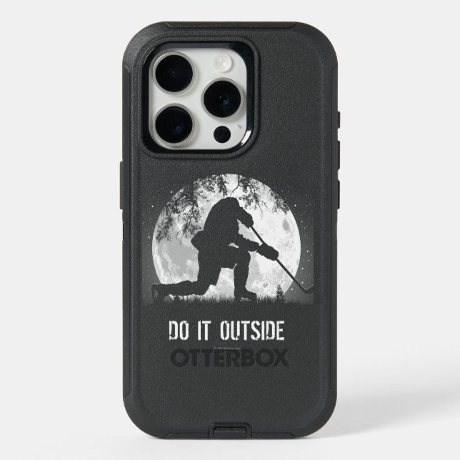 Do It Outside (hockey) iPhone 15 Pro Case (Back)