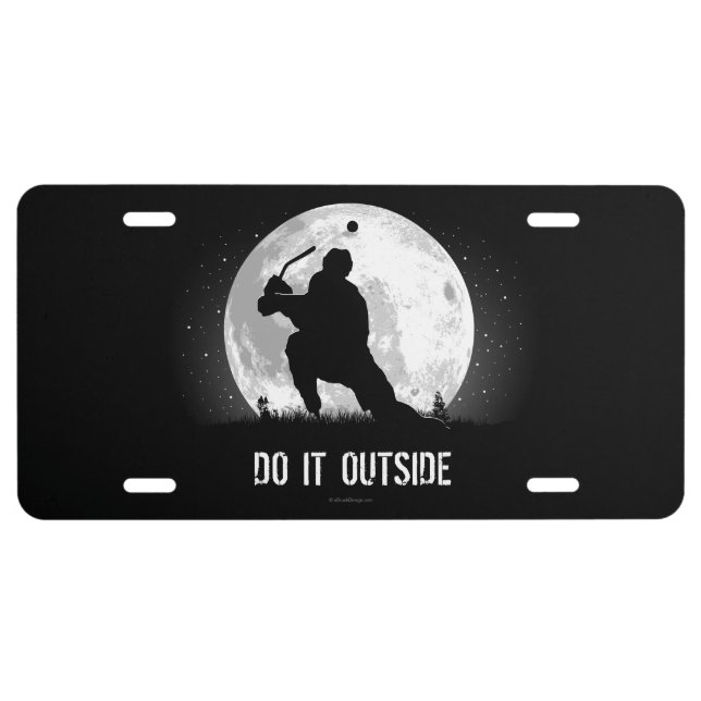 Do It Outside (Hockey) License Plate (Front)