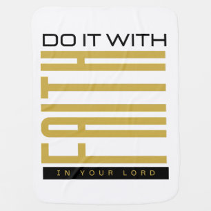 Do It With Faith Biblical Baby Blanket