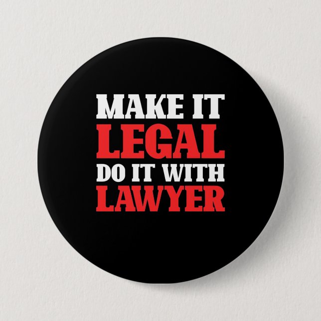 Do It With Lawyer Button (Front)