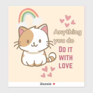 Do It With Love Sticker