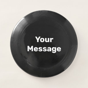 Do It Yourself Black and White Name Text Template Wham-O Frisbee