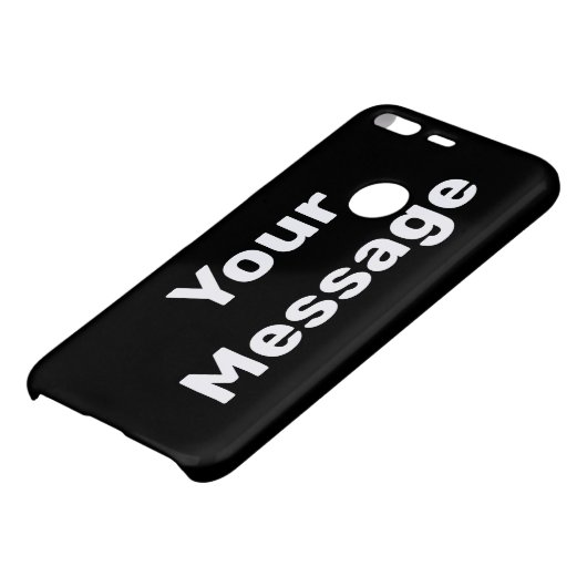 Do It Yourself Black and White Text Template Uncommon Google Pixel Case (Bottom)