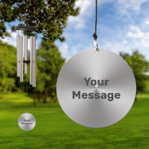 Do It Yourself Brushed Metal Look License Plate Wind Chime